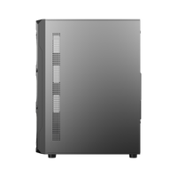 GAMEON TRIDENT III-M POWERFORGE Series Mid Tower Gaming Case with 750W Power Supply Pre-Installed - Black