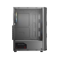 GAMEON TRIDENT III-M POWERFORGE Series Mid Tower Gaming Case with 750W Power Supply Pre-Installed - Black