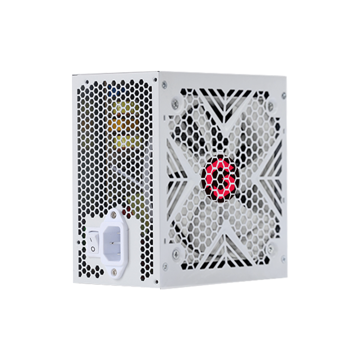GAMEON Trident IV-A POWERFORGE Series Mid Tower Gaming Case with 750W Power Supply Pre-Installed - White