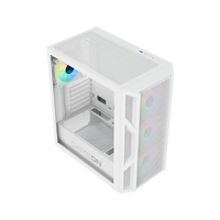 GAMEON Trident IV-A POWERFORGE Series Mid Tower Gaming Case with 750W Power Supply Pre-Installed - White