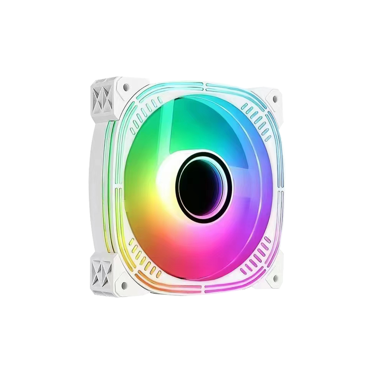 GAMEON Trident IV-A POWERFORGE Series Mid Tower Gaming Case with 750W Power Supply Pre-Installed - White