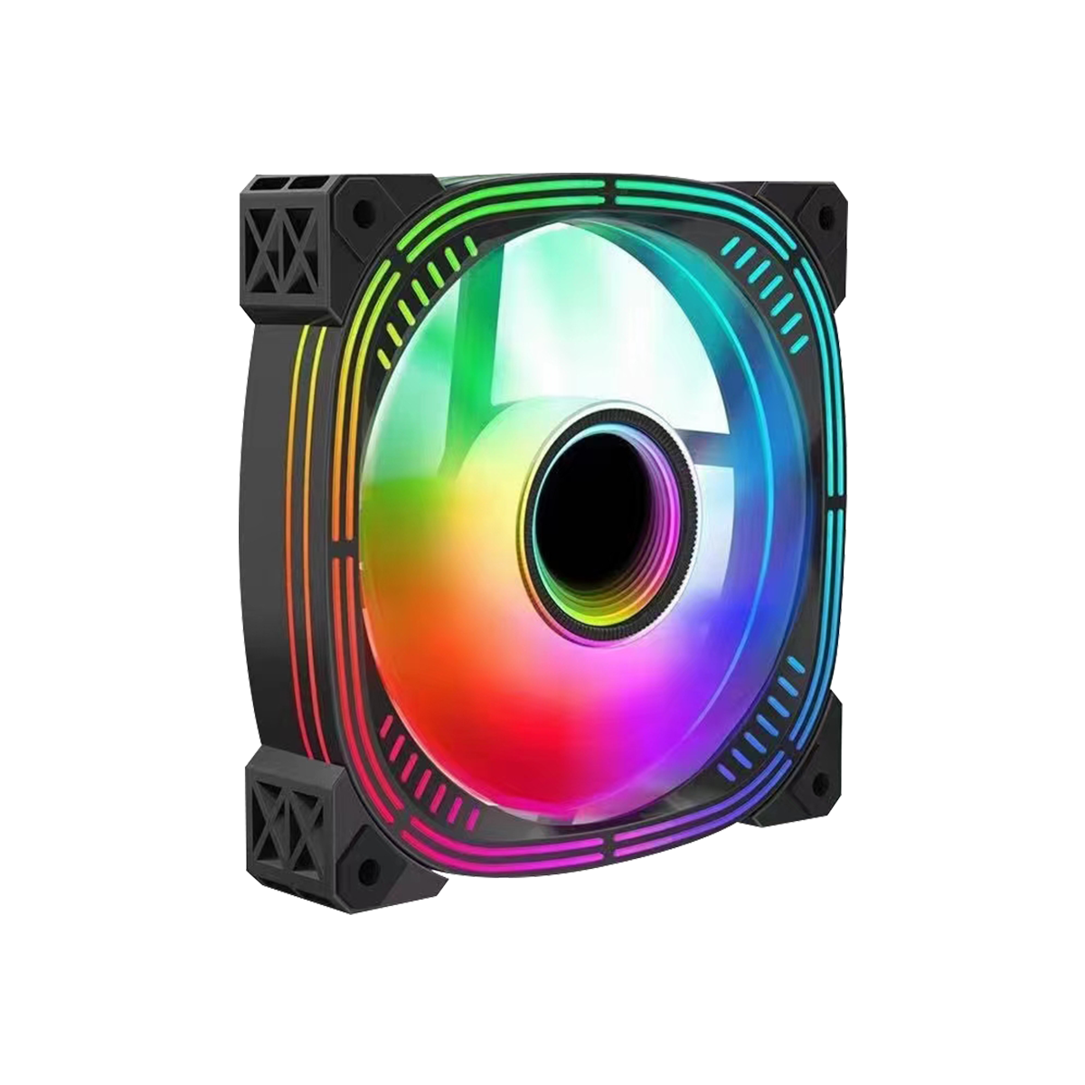 GAMEON Trident IV-M POWERFORGE Series Mid Tower Gaming Case with 750W Power Supply Pre-Installed - Black