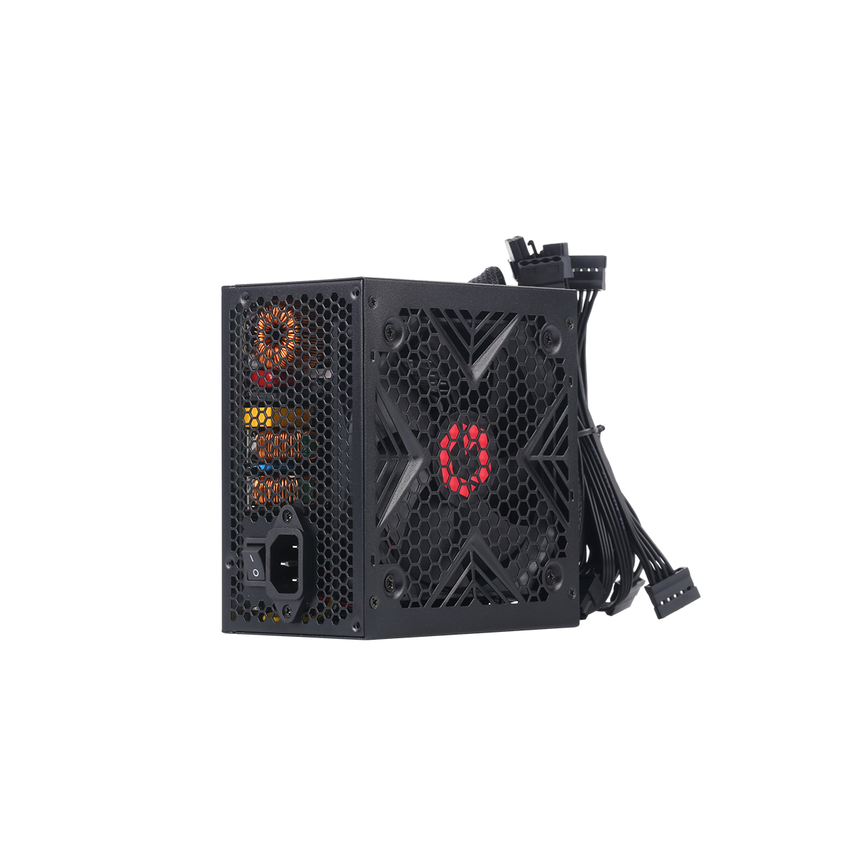 GAMEON Trident IV-M POWERFORGE Series Mid Tower Gaming Case with 750W Power Supply Pre-Installed - Black