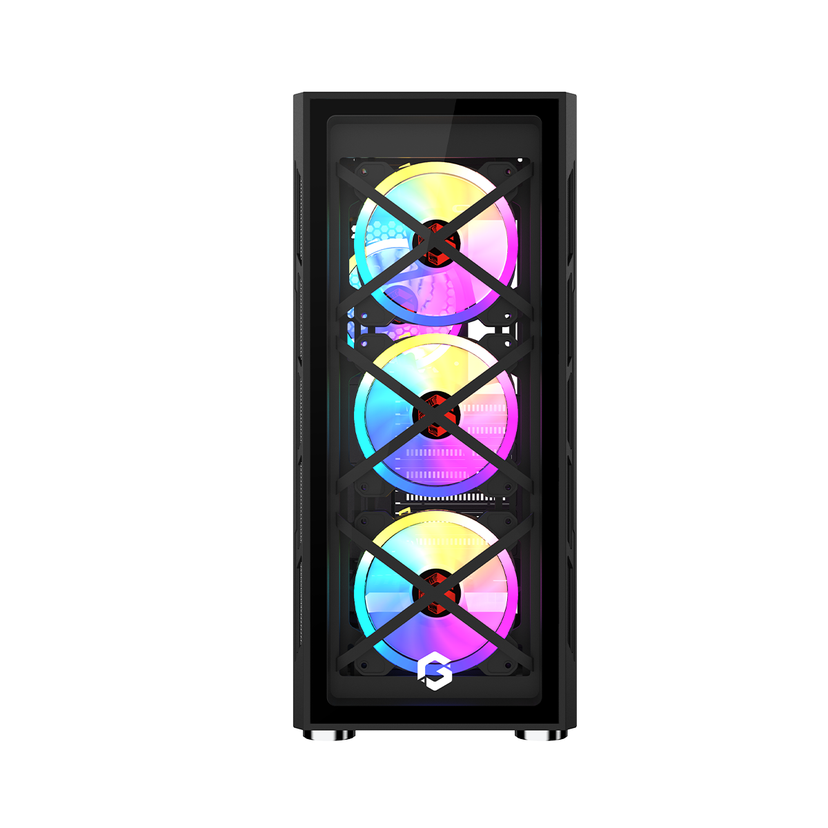 GAMEON TRIDENT III Mid Tower Gaming Case (Fixed ARGB) 4 Fans