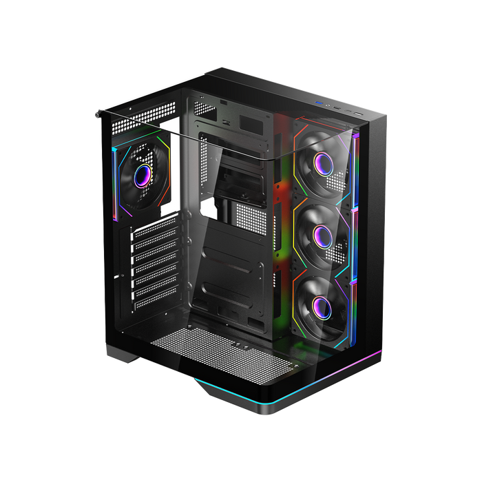GAMEON Valkyrie X Series Mid Tower Gaming Case - Black