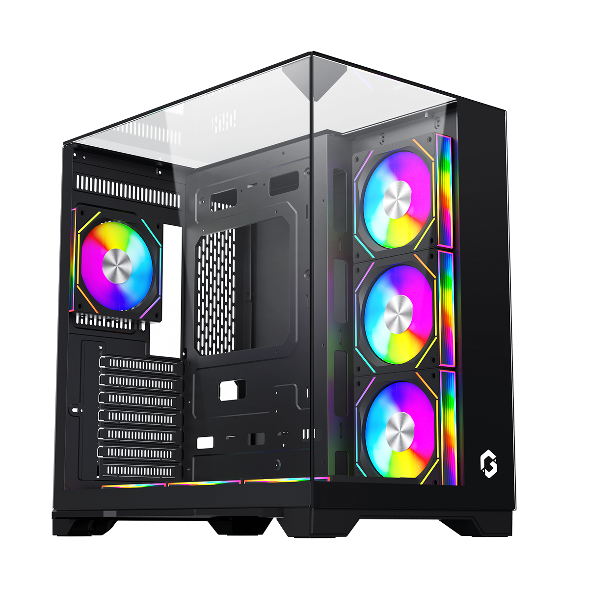GAMEON Valkyrie I Series Mid Tower Gaming Case - Black