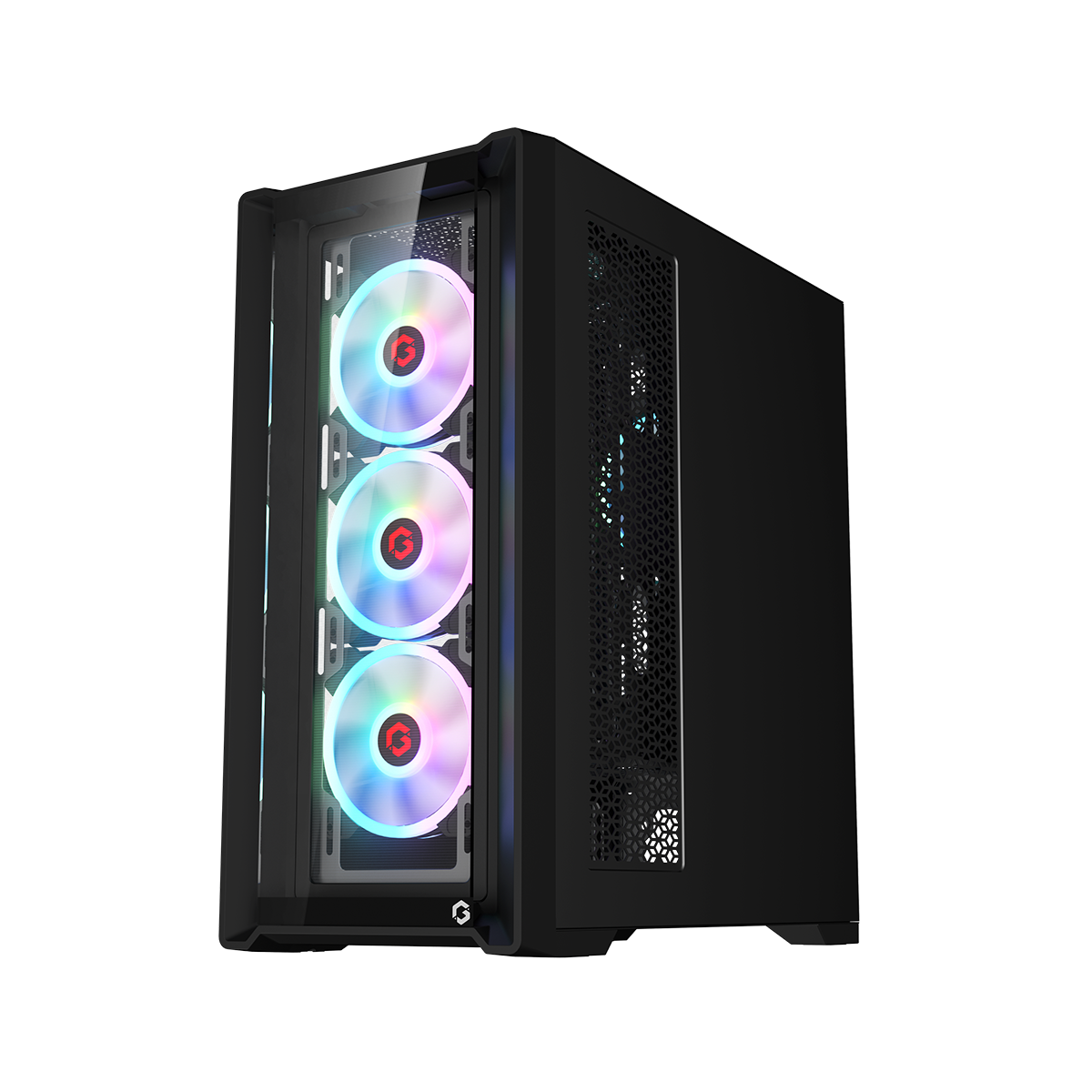 GAMEON Vortex Midnight Series Mid Tower Gaming Case - Black