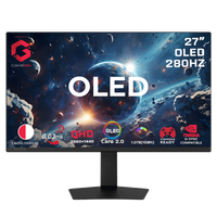 جيم أون, شاشة الألعاب فئة سجنيتشر اكس بحجم 27 بوصة أوليد, 280 هرتز, زمن الاستجابة 0.03, اتش دي ام اي 2.1, تدعم سوني 5 - أسود