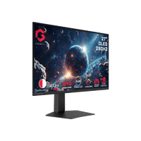 جيم أون, شاشة الألعاب فئة سجنيتشر اكس بحجم 27 بوصة أوليد, 280 هرتز, زمن الاستجابة 0.03, اتش دي ام اي 2.1, تدعم سوني 5 - أسود