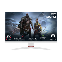 جيم أون, شاشة الألعاب فئة أرتيك برو بحجم 27 بوصة, 180 هرتز, زمن الاستجابه 0.5 تدعم سوني 5 - أبيض