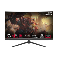 GAMEON GOC27F180VA Pro Series 27" FHD, 180Hz, MPRT 0.5ms, HDMI 2.1, VA Panel Curved Gaming Monitor 3000R 16:9 (Supports PS5) - Black