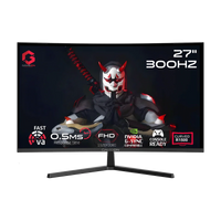 GAMEON GOC27F300 Pro Series 27'' FHD, 300Hz, MPRT 0.5ms, HDMI 2.1, Fast VA Panel Curved Gaming Monitor 1500R, 16:9 (Supports PS5) - Black