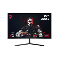 GAMEON GOC27F300 Pro Series 27'' FHD, 300Hz, MPRT 0.5ms, HDMI 2.1, Fast VA Panel Curved Gaming Monitor 1500R, 16:9 (Supports PS5) - Black