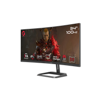 GAMEON GOC34WQHD100VA Spectra Pro Series 34" WQHD, 100Hz, MPRT 0.5ms, HDMI 2.1, Fast VA Panel Curved Gaming Monitor 1500R 21:9 (Supports PS5) - Black