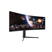 GAMEON GOC49DQHD120 Spectra Pro X Series 49" DQHD, 120Hz, MPRT 0.5ms, HDMI 2.1, Fast VA Panel Curved Gaming Monitor 1500R 32:9 (Supports PS5) - Black