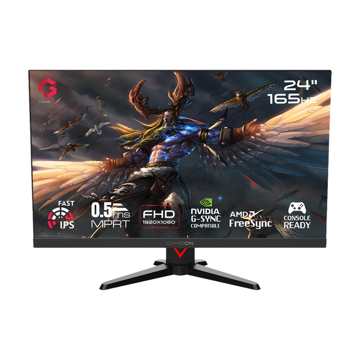 GAMEON GOE24FHD165IPS Epic Series 24" FHD, 165Hz, 0.5ms, HDMI 2.1, IPS Gaming Monitor (Supports PS5) - Black