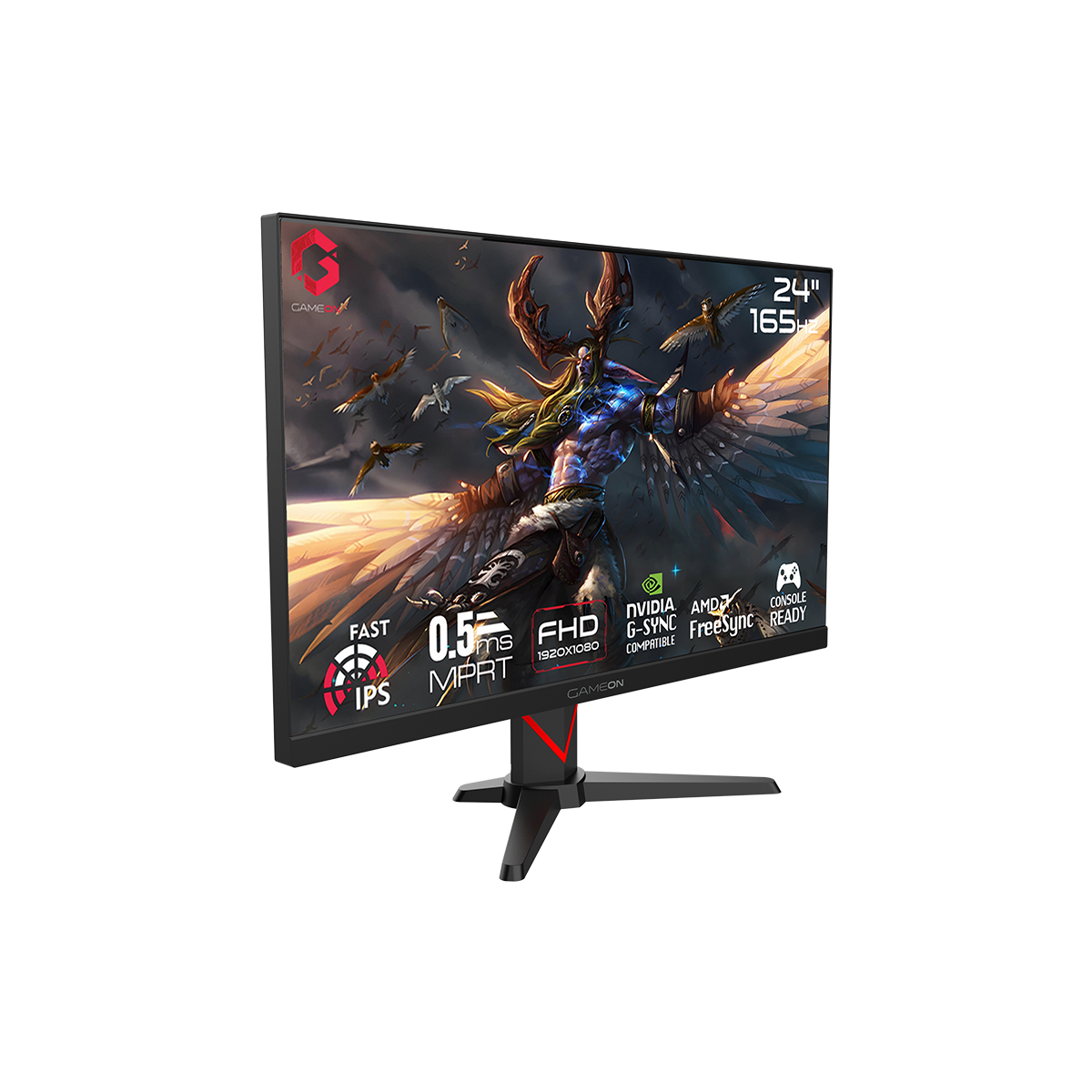 GAMEON GOE24FHD165IPS Epic Series 24" FHD, 165Hz, 0.5ms, HDMI 2.1, IPS Gaming Monitor (Supports PS5) - Black
