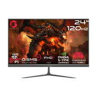 GAMEON GOES24FHD120IPS Essential Series 23.8" FHD, 120Hz, MPRT 0.5ms, HDMI 2.1, Fast IPS Gaming Monitor (Supports PS5) - Black