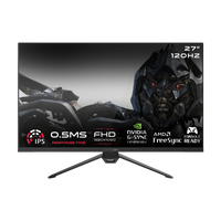 جيم أون, شاشة الألعاب فئة ايسينشال بحجم 27 بوصة, زمن الاستجابه 0.5, اتش دي ام اي 2.1 تدعم سوني 5 - أسود