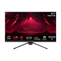 GAMEON GOES27QHD120IPS Essential Series 27" QHD, 120Hz, MPRT 0.5ms, HDMI 2.1, Fast IPS Gaming Monitor (Supports PS5) - Black