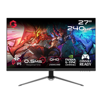 GAMEON GOES27QHD240IPS Gaming Monitor, 27 Inch Computer Monitor, QHD, 240Hz, MPRT 0.5ms, HDMI 2.1, Fast IPS Panel, Tilt, Low Blue Light, Free Sync Premium & G-Sync, Support PS5, Black