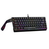GAMEON MAGPRO Series GOMG1K8-RS 60% RGB Magnetic Mechanical Wired Gaming Keyboard with Customization Software & Wrist Band, Pink Switch - English/Arabic