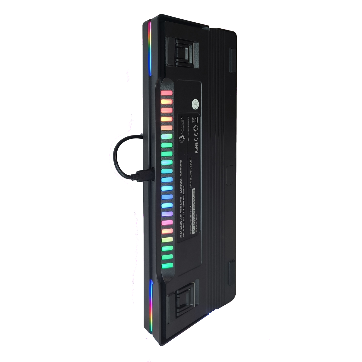 GAMEON AEROX Series GOMK160-RS 60% RGB Mechanical Wired Gaming Keyboard, Red Switch - English/Arabic