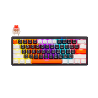 GAMEON AEROX Series GOMK60-RS 60% RGB Mechanical Wired Gaming Keyboard, Red Switch - English/Arabic