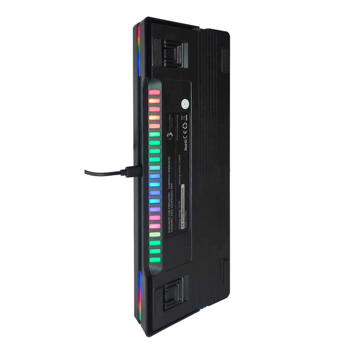 GAMEON AEROX Series GOMK60-RS 60% RGB Mechanical Wired Gaming Keyboard, Red Switch - English/Arabic