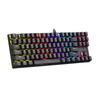 GAMEON KENORA Series GOMK87-RS 80% RGB Mechanical Wired Gaming Keyboard, Red Switch - English/Arabic