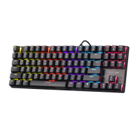 GAMEON KENORA Series GOMK87-RS 80% RGB Mechanical Wired Gaming Keyboard, Red Switch - English/Arabic