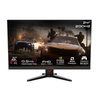 GAMEON GOMM24FHD200IPS Dominator Series 24" FHD, 200Hz, MPRT 0.5ms, HDMI 2.1, Fast IPS Gaming Monitor (Supports PS5) - Black