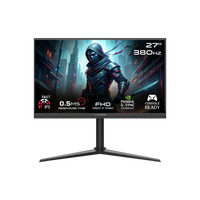 GAMEON GOMP27FHD380IPS Midnight Pro Series 27" FHD, 380Hz, MPRT 0.5ms, HDMI 2.1, Fast IPS Gaming Monitor (Supports PS5) - Black