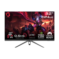 GAMEON GOP32UHD144IPS Premium Series 32" 4K UHD, 144Hz, MPRT 0.5ms, HDMI 2.1, Fast IPS Gaming Monitor (Supports PS5) - Black
