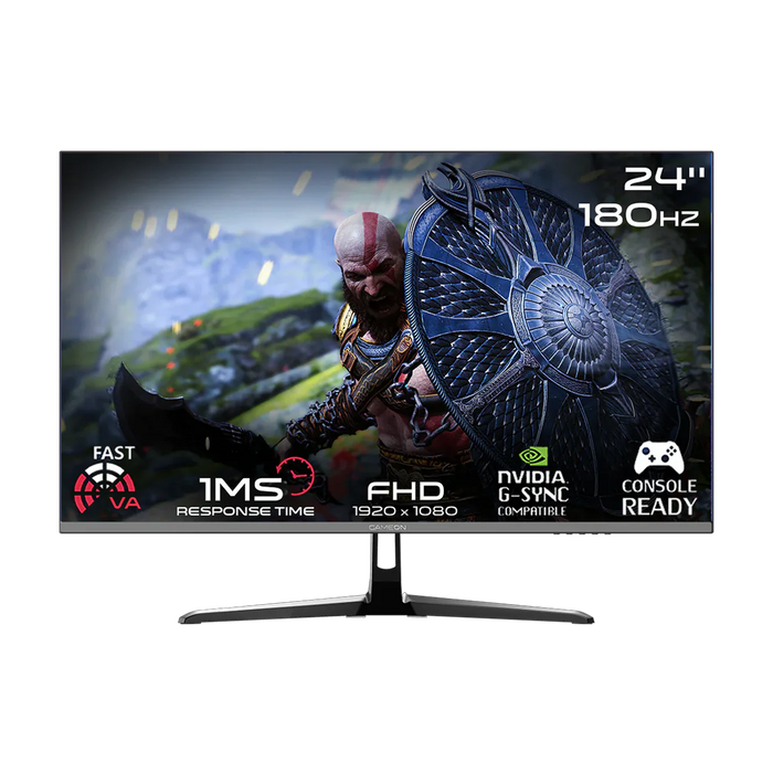 GAMEON GOPS24180VA Pro Series 24" FHD, 180Hz, MPRT 0.5ms, HDMI 2.1, Fast VA Panel Gaming Monitor (Supports PS5) - Black