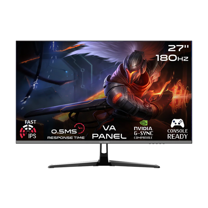 GAMEON GOPS27180VA Pro series 27" FHD, 180Hz, MPRT 0.5ms, HDMI 2.1, Fast VA Panel Gaming Monitor (Supports PS5) - Black