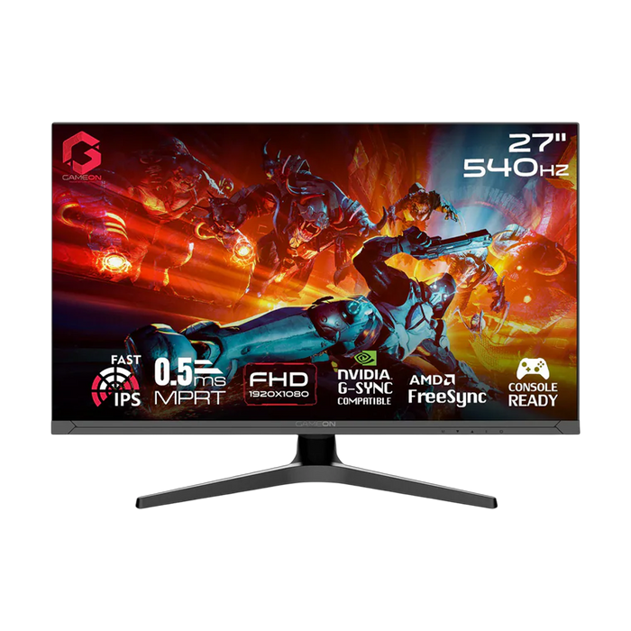 GAMEON GOTX27FHD540IPS Titan Pro X Series 27" FHD, 540Hz, MPRT 0.5ms, HDMI 2.1, Fast IPS Gaming Monitor (Supports PS5) - Black