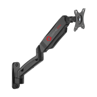 GAMEON GO-5015 Economy Spring-Assisted Wall Mounted Single Monitor Arm For Gaming And Office Use, 17" - 32", Arm Up To 9 KG