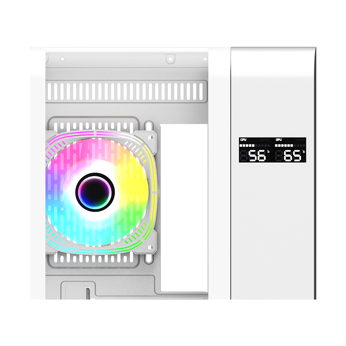 GAMEON Infinity Artic Series ARGB Mid Tower Gaming Case - White
