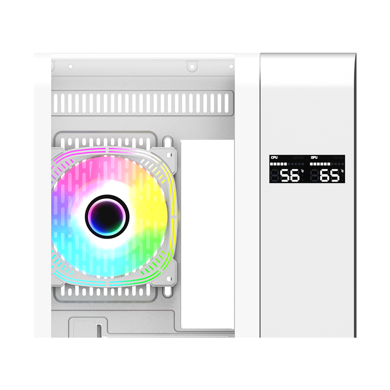 GAMEON Infinity Artic Series ARGB Mid Tower Gaming Case - White
