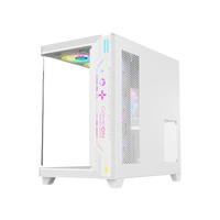 GAMEON Pulse Artic Series ARGB Mid Tower Gaming Case - White