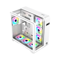 GAMEON Infinity Artic Series ARGB Mid Tower Gaming Case - White