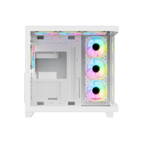 GAMEON Pulse Artic Series ARGB Mid Tower Gaming Case - White
