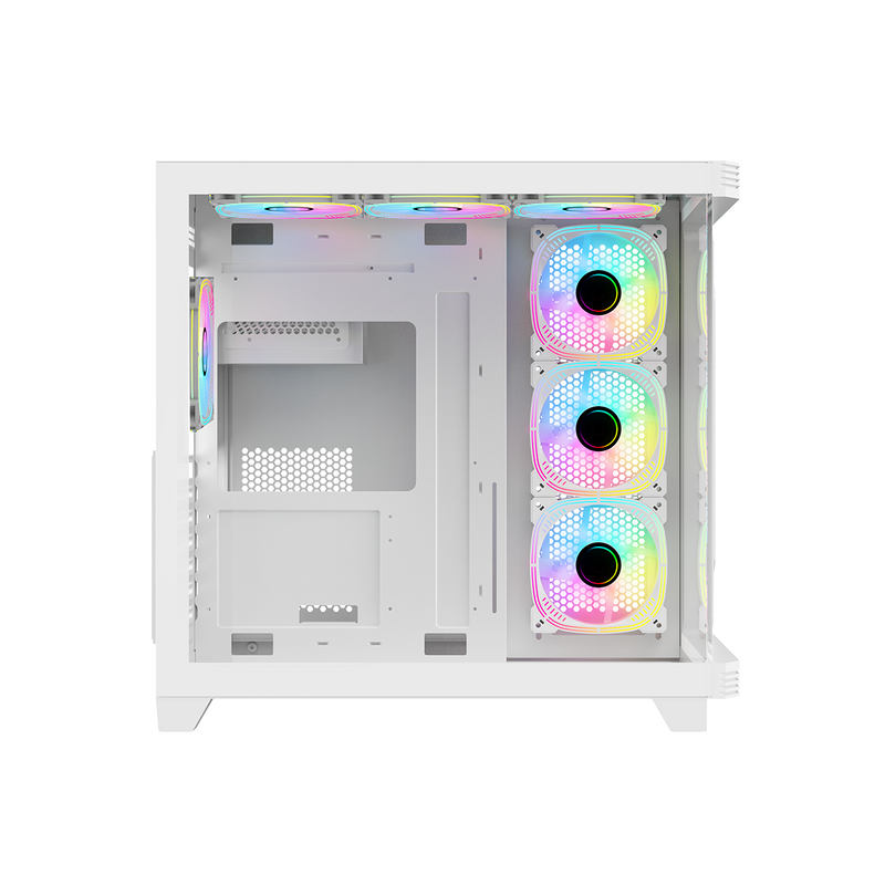 GAMEON Pulse Artic Series ARGB Mid Tower Gaming Case - White