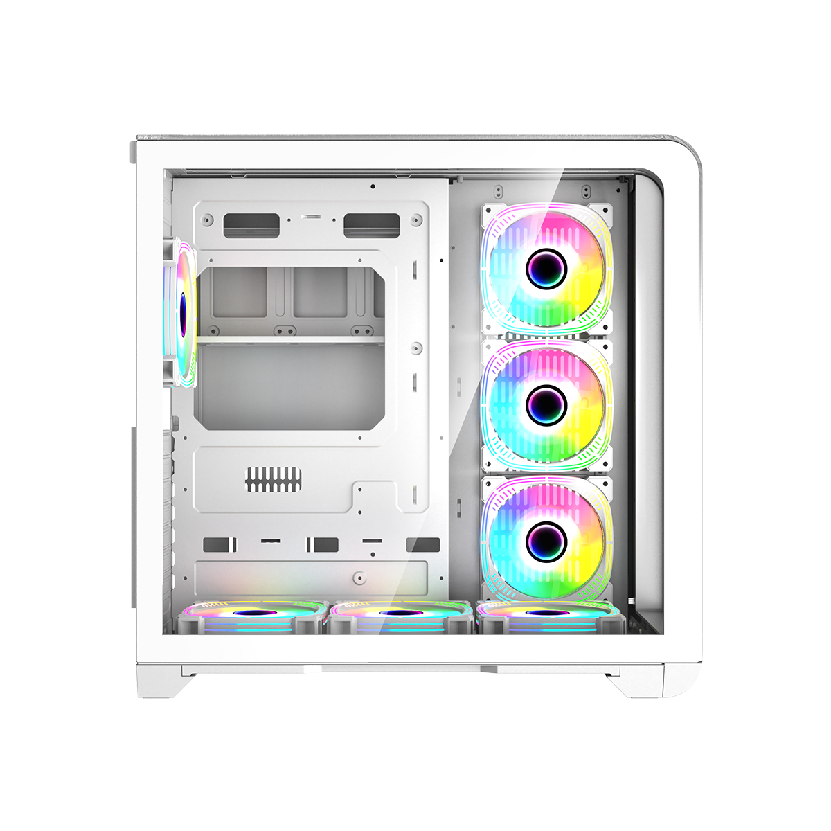 GAMEON Infinity Artic Series ARGB Mid Tower Gaming Case - White