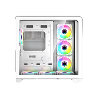 GAMEON Infinity Artic Series ARGB Mid Tower Gaming Case - White
