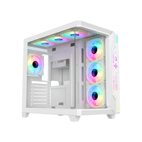 GAMEON Pulse Artic Series ARGB Mid Tower Gaming Case - White