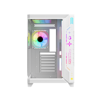 GAMEON Pulse Artic Series ARGB Mid Tower Gaming Case - White