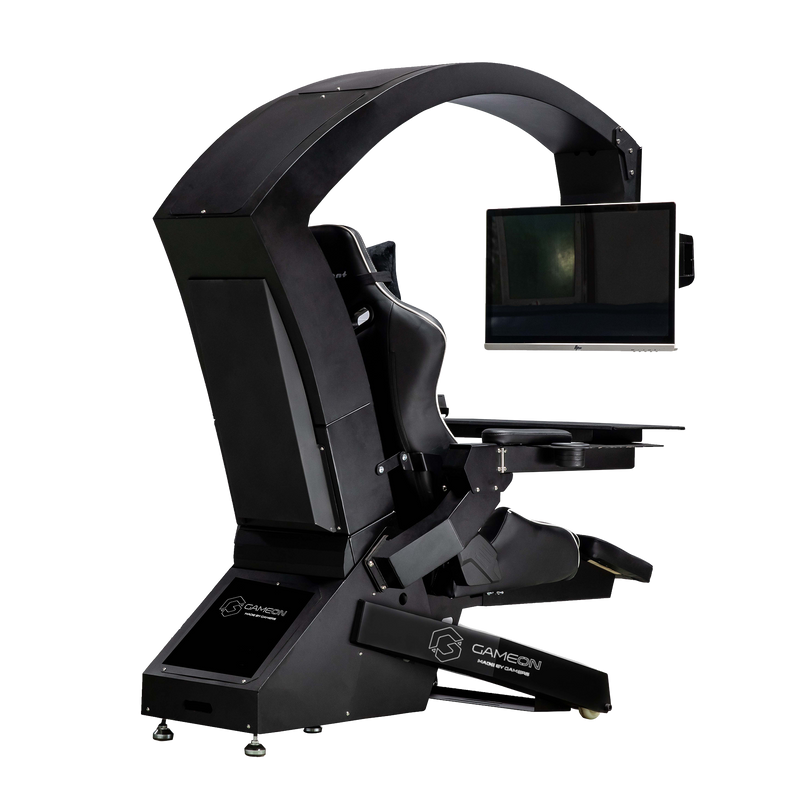 GAMEON IW-320 Zero Gravity Reclining Computer Workstation Gaming Simulator Chair/Cockpit – Black