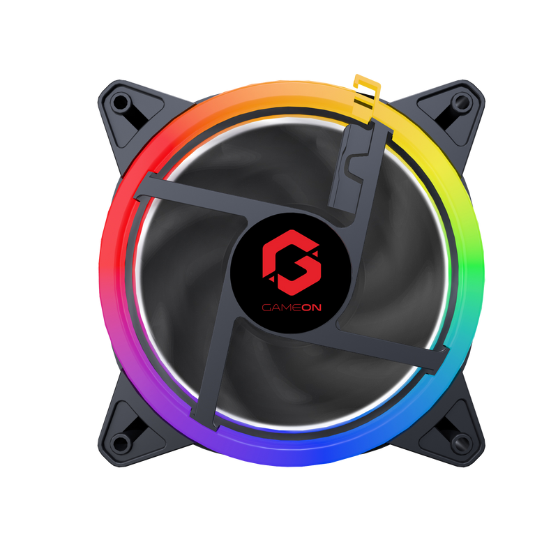 GAMEON - U-2 Falcon GLAZE FAN, Memory Function and Quick off Anti-Vibration System Compatible with All PC System